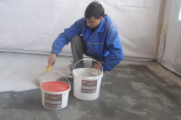 Теплоизоляция бетонного пола жидкой теплоизоляцией Термосилат в Харькове